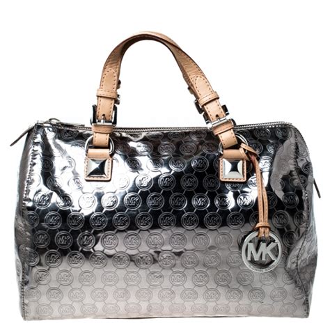 michael kors handbags with silver hardware|Michael Kors silver crossbody.